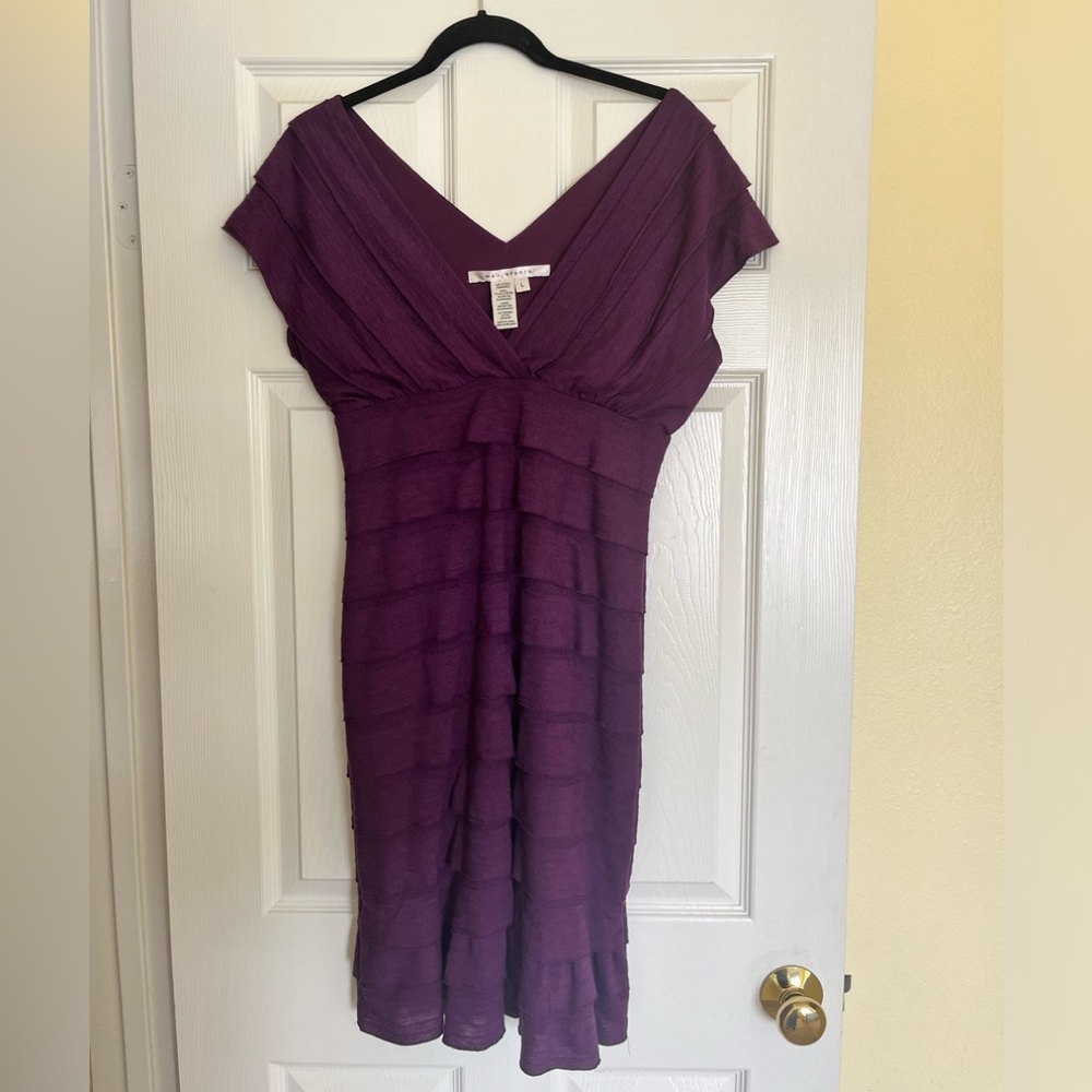 Max Studio Dress Size L in Eggplant Purple. Perfect for Cocktail or Party Time